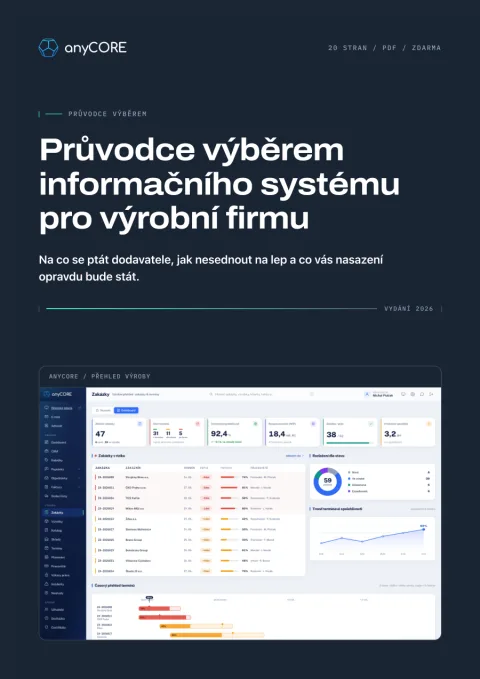 Obálka průvodce: Průvodce výběrem informačního systému pro výrobní firmu